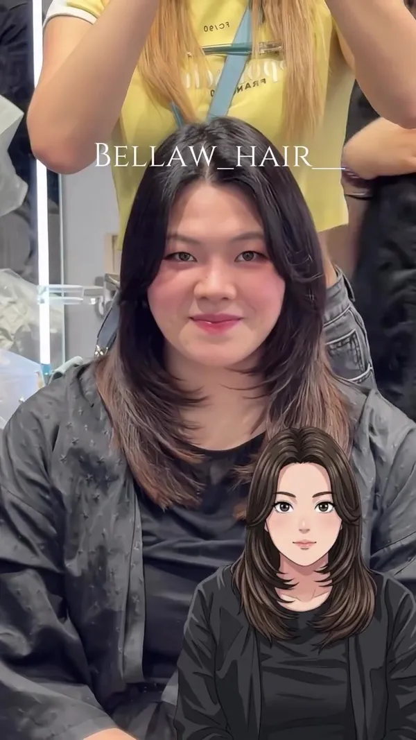 ##FemaleHairstylist ##KoreanStyleHair ##LayeredCut 髮型美甲作品
