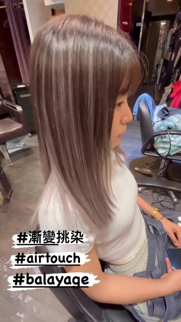 ##hair ##漂染 ##耳圈染 髮型美甲作品