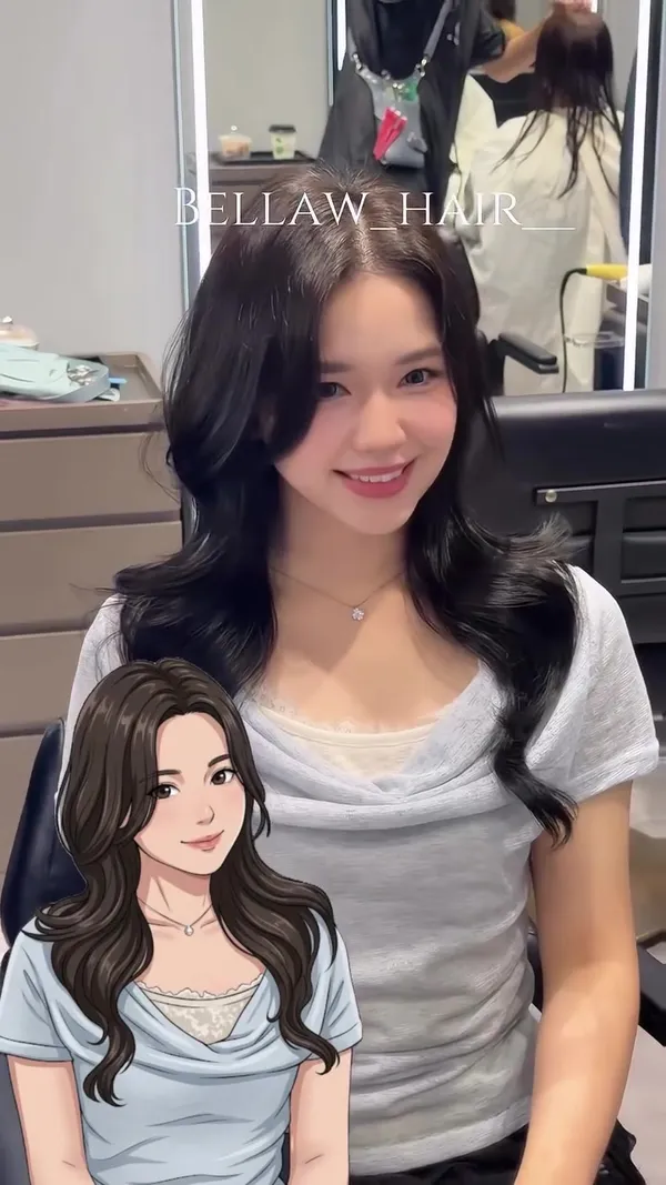 ##FemaleHairstylist ##SkinBrighteningHairColor ##KoreanStyleHair 髮型美甲作品