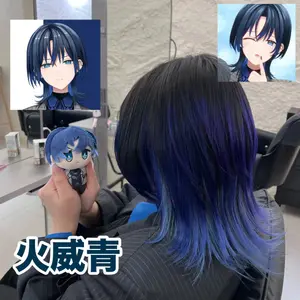 ##hololive ##火威青 ##Japanese 髮型美甲作品