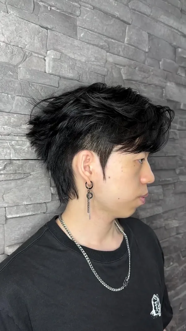 ##韓系hairstyle ##男士hairstyle ##紋理燙 髮型美甲作品