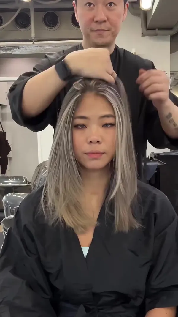 ##balayage ##香港巴黎畫染 ##Centralhair 髮型美甲作品