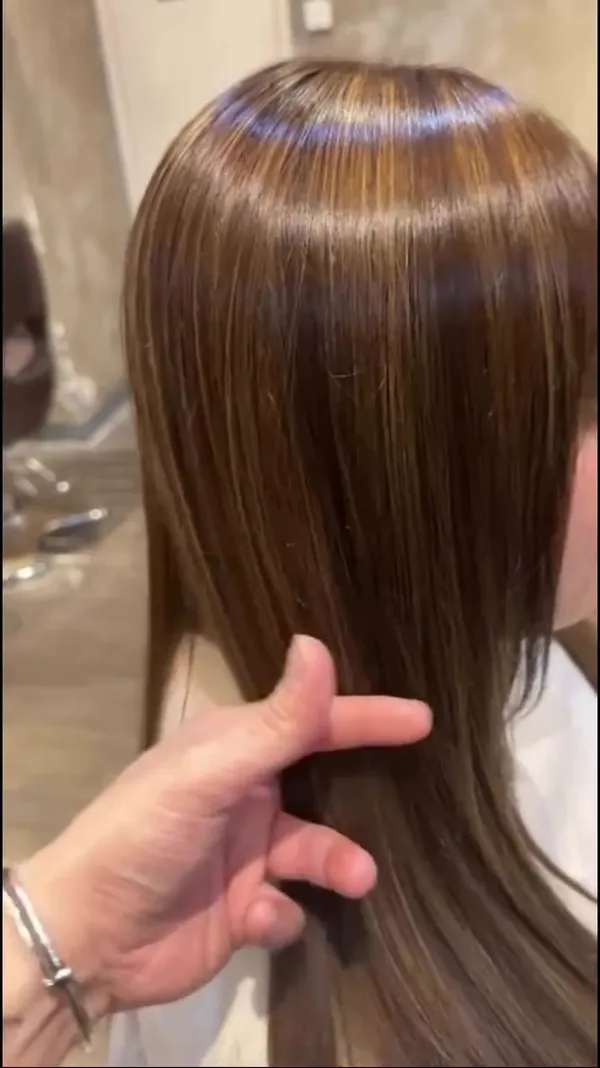 ##highlights ##haircut 髮型美甲作品