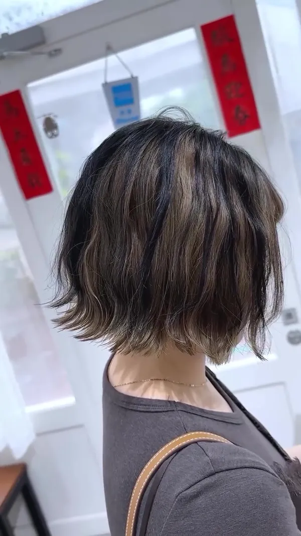 ##haircolor ##hair ##haircut 髮型美甲作品