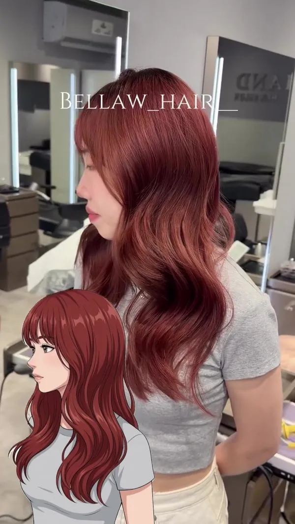 ##女hairstyle師 ##顯白髮色 ##韓系hairstyle 髮型美甲作品