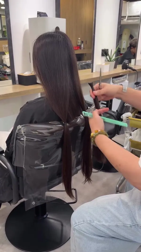 ##大圍salon ##義剪易 髮型美甲作品