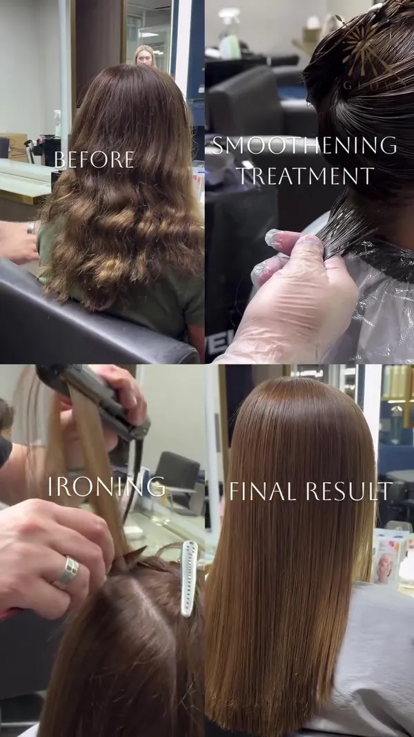 ##GlowHK ##HairSmoothing ##CentralHongKong 髮型美甲作品