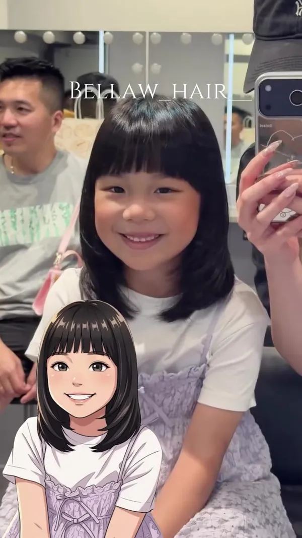 ##女hairstyle師 ##小朋友haircut ##layers剪 髮型美甲作品