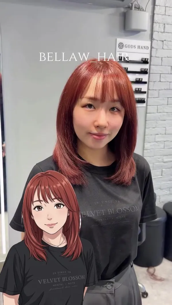 gh.salon_bella ##女hairstyle師 ##顯白髮色 ##layers剪 hair & nail work