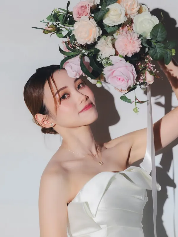 with.hani_makeup ##hkwedding ##hkprewedding ##hkcouple 髮型美甲作品 (3)