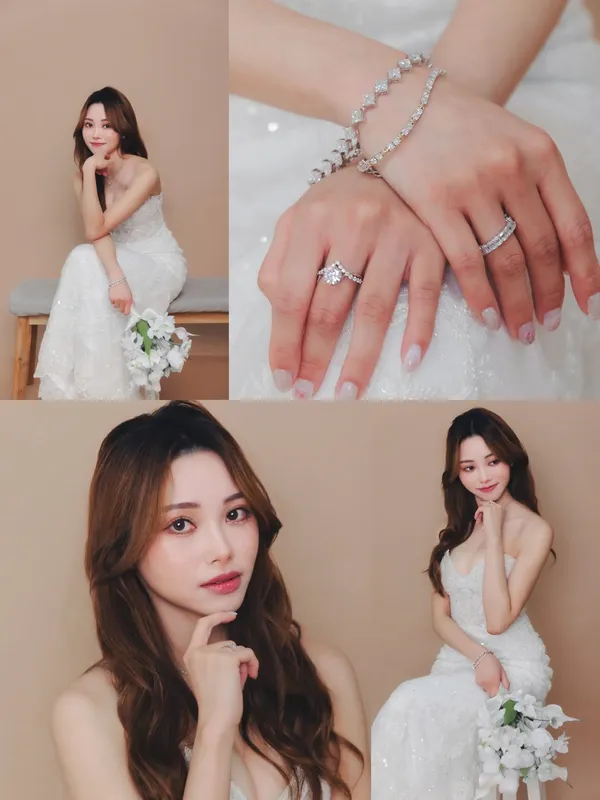 with.hani_makeup ##hkwedding ##hkprewedding ##hkcouple 髮型美甲作品 (6)