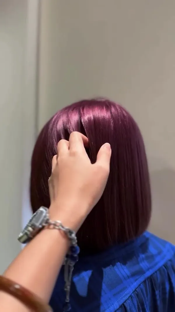 ##粉紅髮色 ##染深後轉色 ##髮色避雷 髮型美甲作品