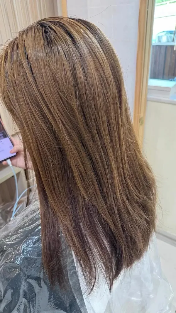ct_hair_shatin ##過程注入大量補品無損髮質 ##水光肌全新hair ##Sha 髮型美甲作品