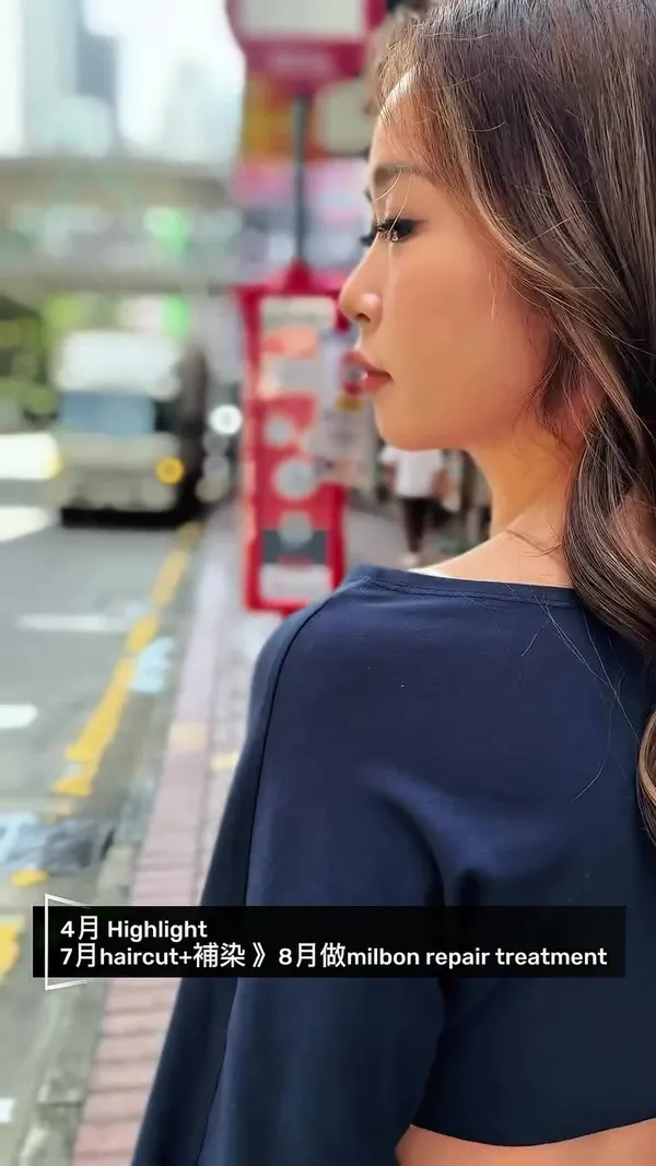 ##WanChaiHairstylist ##BleachFreeHairColor ##highlights 髮型美甲作品