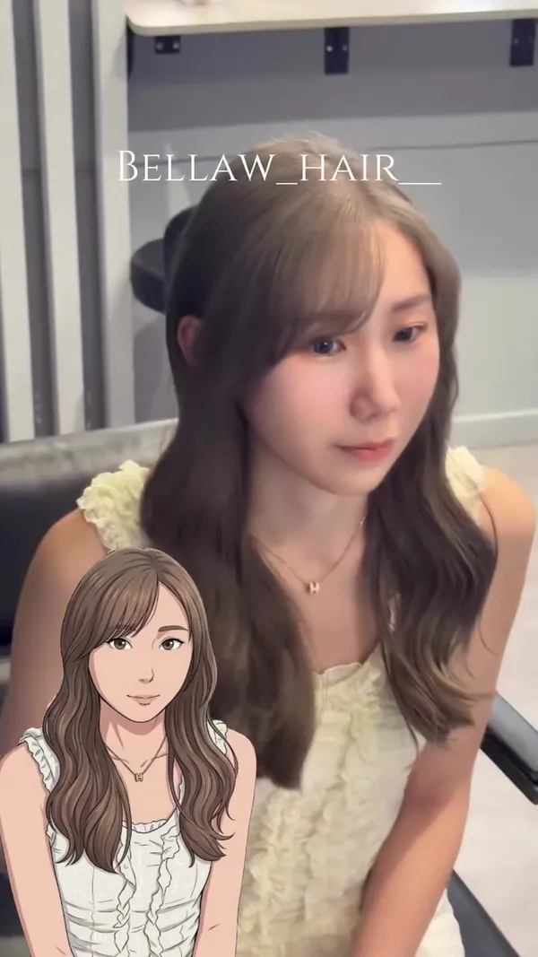##FemaleHairstylist ##MilkTeaAsh ##KoreanHairstyle 髮型美甲作品