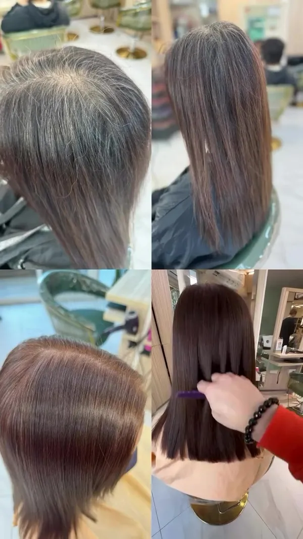 ##過程注入大量補品無損髮質 ##水光肌全新hair ##Sha 髮型美甲作品