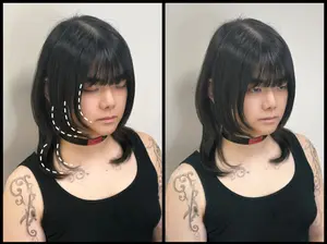 bo_bohair ##haircut ##hairstylist ##JapaneseStyleHaircut 髮型美甲作品