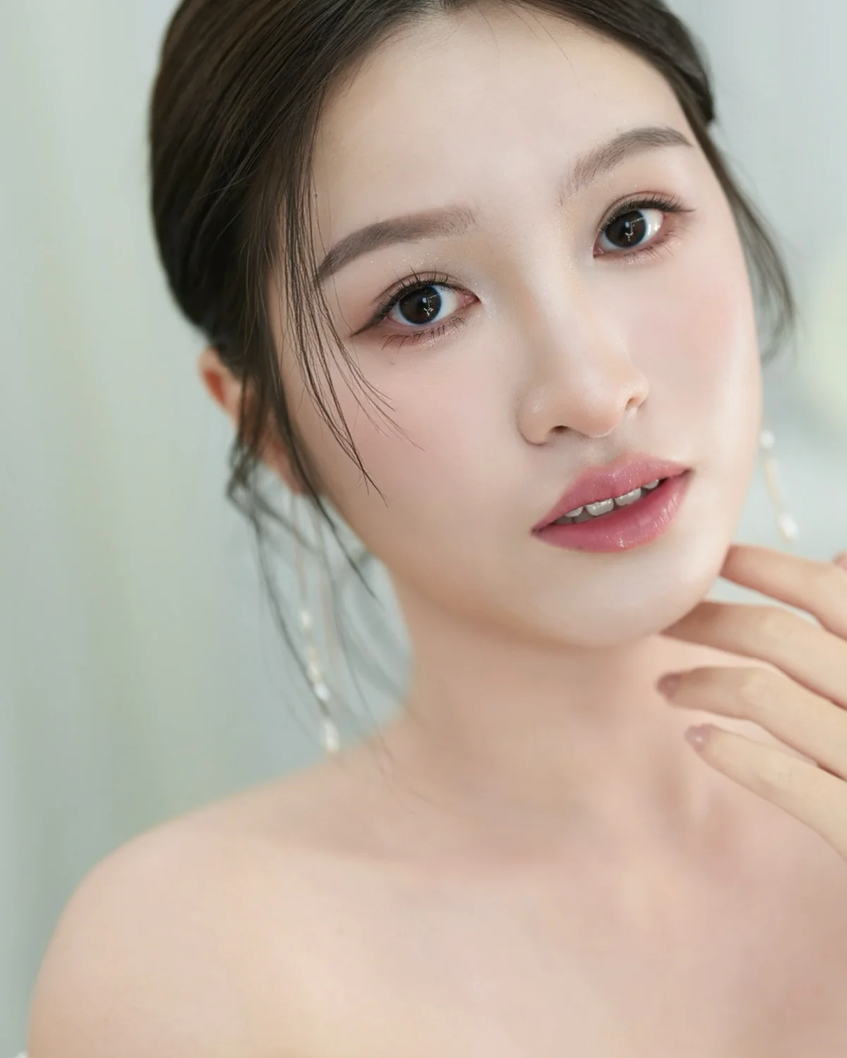 with.hani_makeup ##SoftGlowCreamSkin ##CreamSkin ##DewySkin 髮型美甲作品 (2)