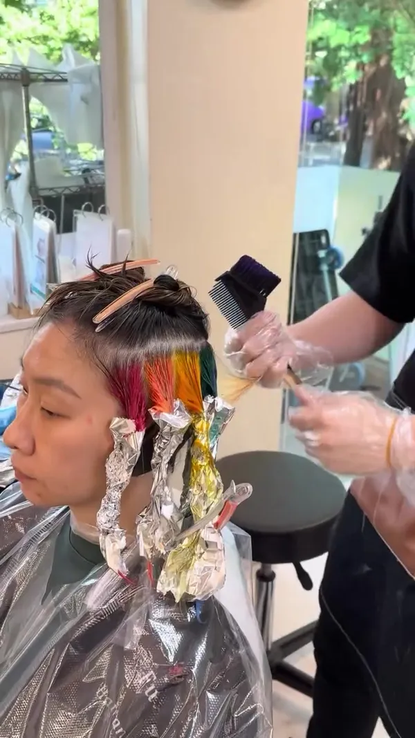 frankiechan_hair ##HearingImpairedHairstylist ##FrankieHairMakeover ##FrankieHairColorMakeover hair 