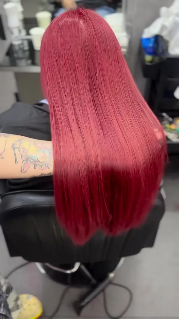##NoBleachHairColour ##Bangs 髮型美甲作品