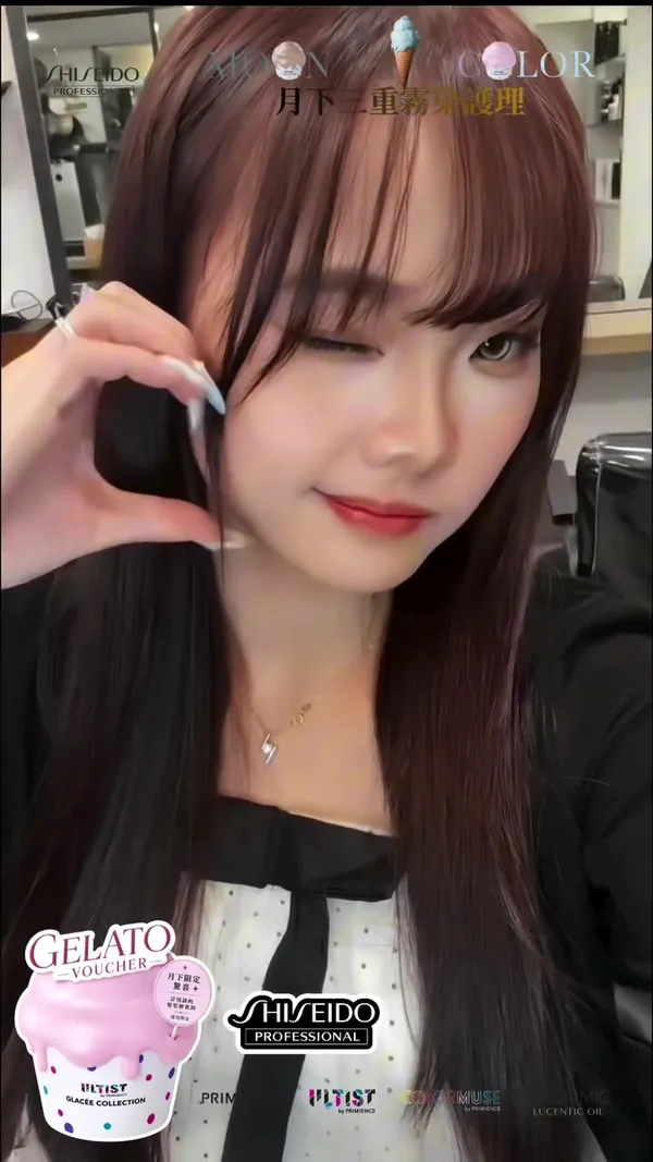##MOONTRIOCOLOR ##MOONVideo ##MOONTRIOCOLOR 髮型美甲作品