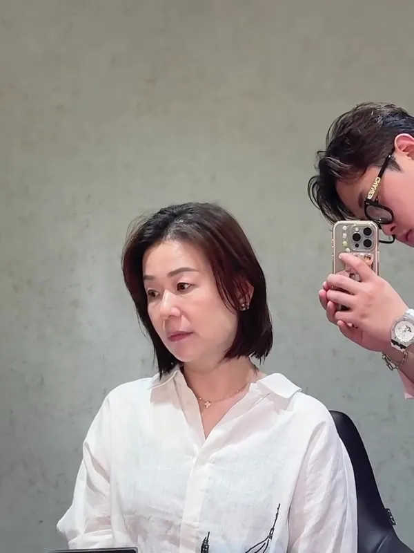##koreanhairstyles ##koreanhaircut ##KoreanHairColor 髮型美甲作品