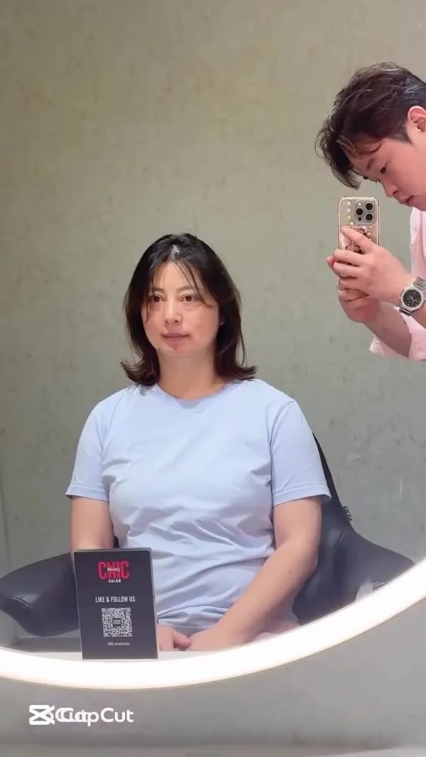 ##koreanhairstyles ##koreanhaircut ##KoreanHairColor 髮型美甲作品