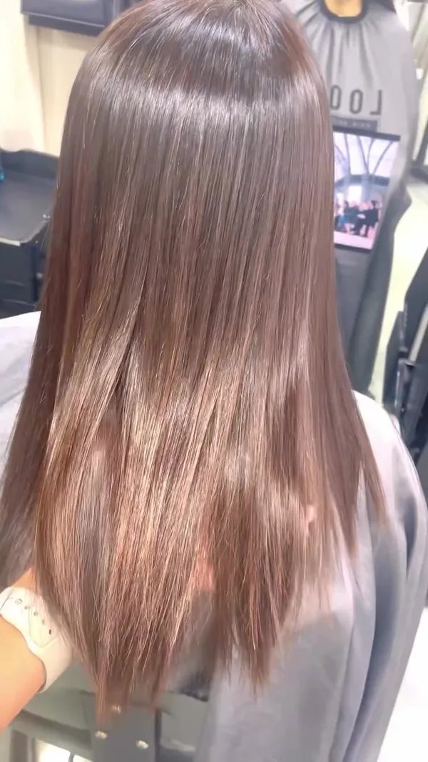 ##WaterGlossMirrorTreatment ##WinHairStylist ##TaiPoSalon 髮型美甲作品