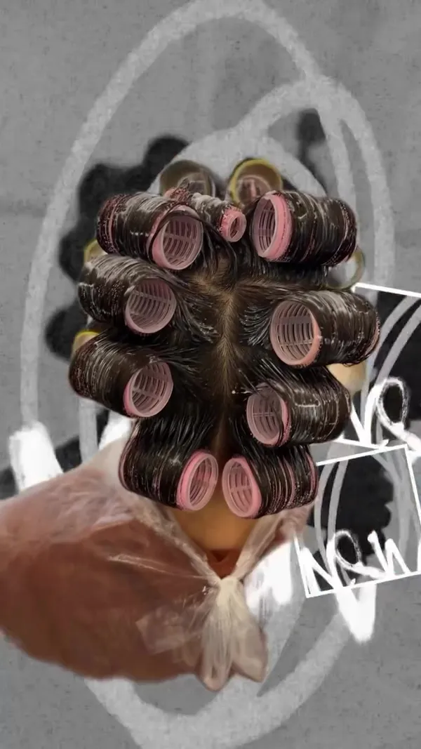 ##Perm ##StylingPerm ##LazyCurls 髮型美甲作品