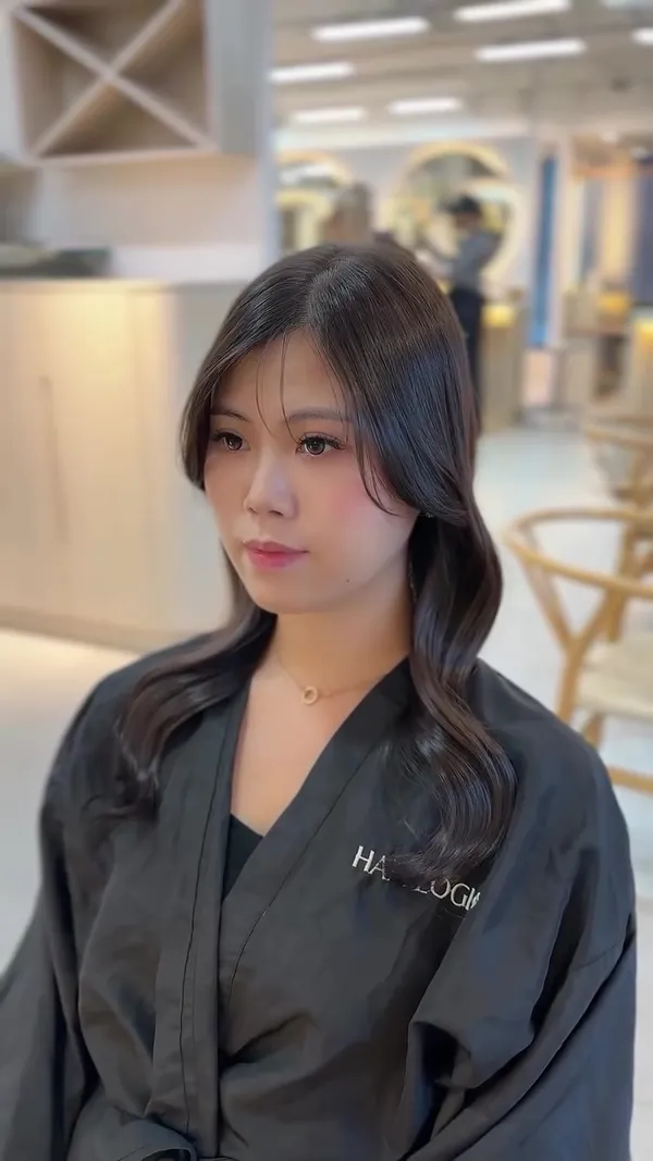 kennethtse_hairlogics ##DarkHairColor ##CoolBrown ##LongHairStyling 髮型美甲作品