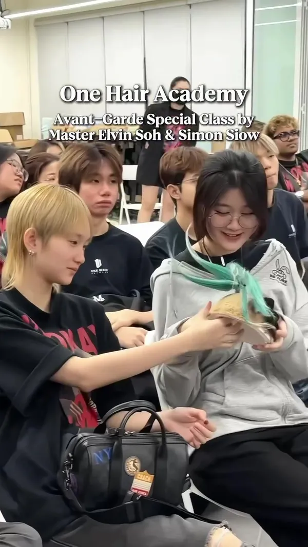 ##onehairacademy ##美发课程 髮型美甲作品