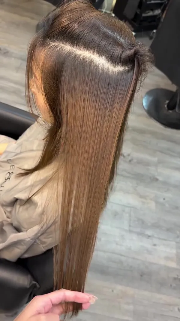 ##HairColoring ##StraighteningTreatment ##Mikohair 髮型美甲作品
