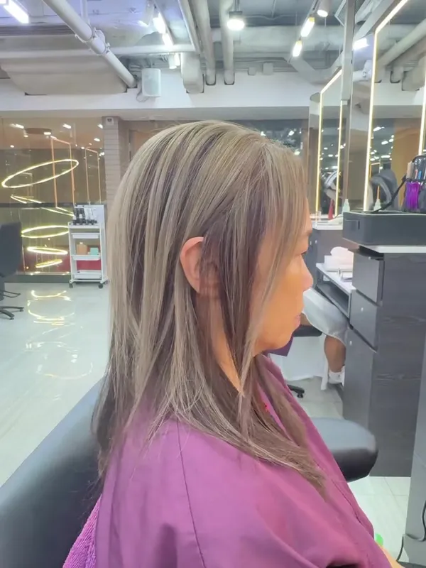 ##koreanhairstyles ##koreanhaircut ##KoreanHairColouring 髮型美甲作品