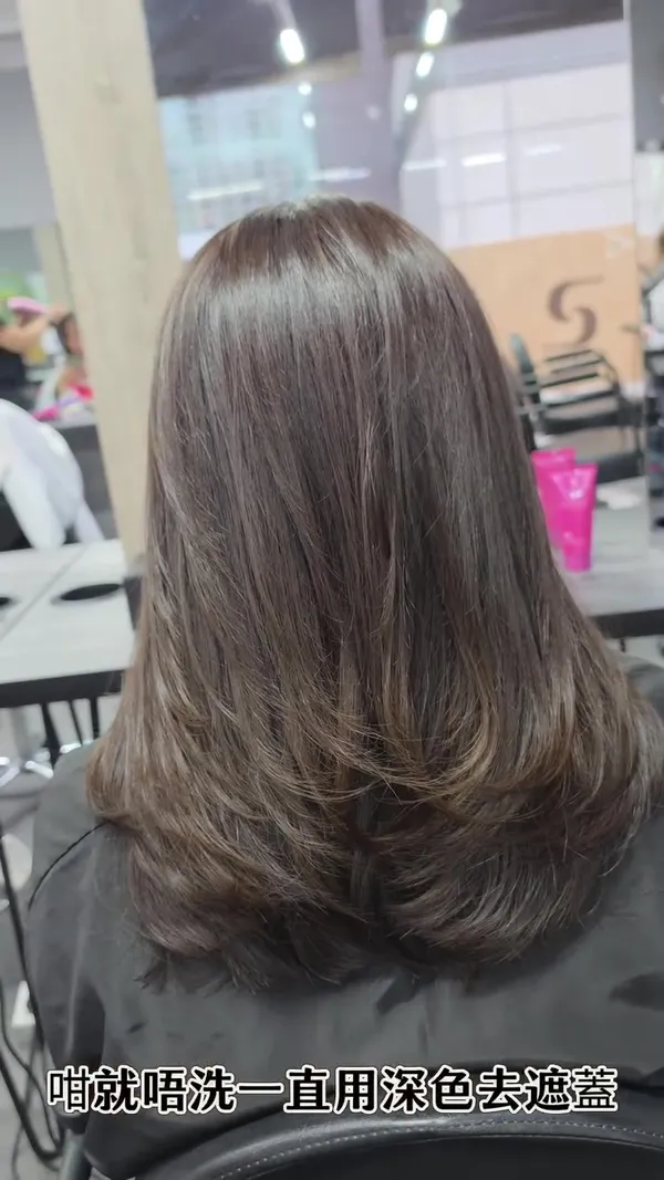 ##GrayHairCoverage ##HighLevelHairColor ##CoverGrayHair 髮型美甲作品