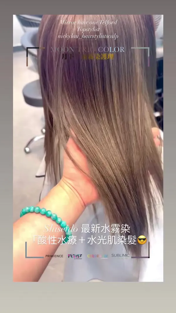 ##MOONTRIOCOLOR ##MOONVideo ##MOONTRIOCOLOR 髮型美甲作品