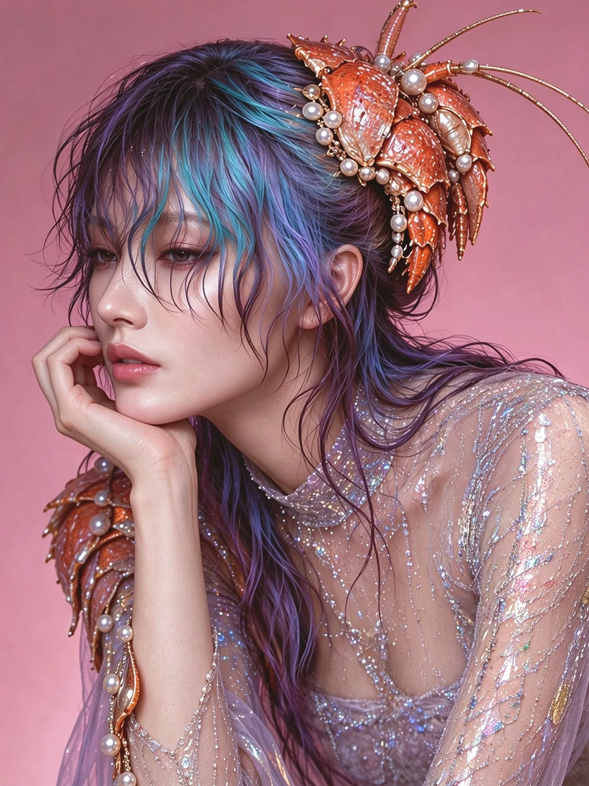 loklokredhill ##GoldwellHK ##Elumen25Years ##zerodamagepermanentcolor 髮型美甲作品 (4)