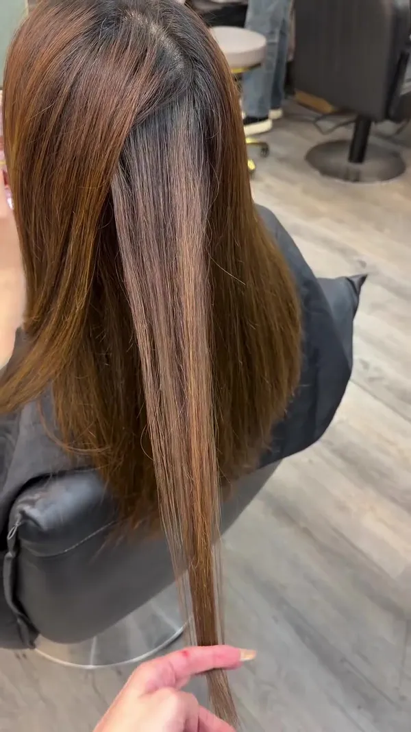 ##HairColouring ##HairStraightening ##Mikohair 髮型美甲作品