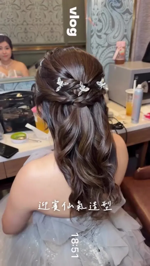 ##queenmakeup_bridal_look ##HKMakeupArtist ##HKMakeup 髮型美甲作品