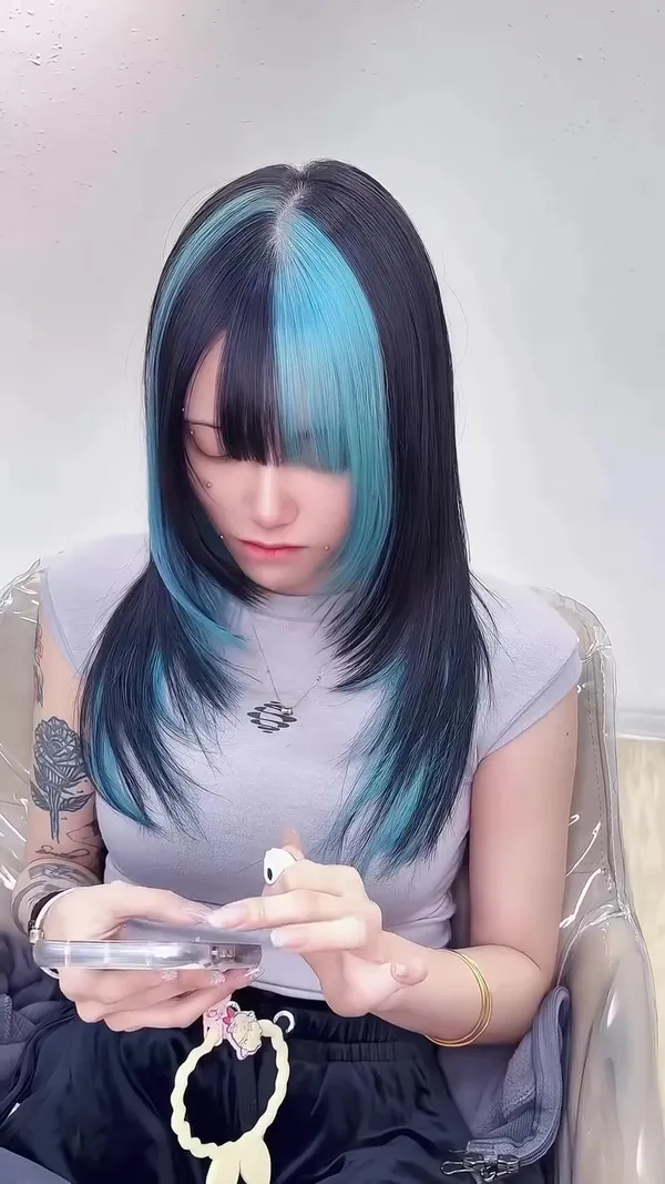##BleachAndDye ##HairDye ##BleachedHair 髮型美甲作品