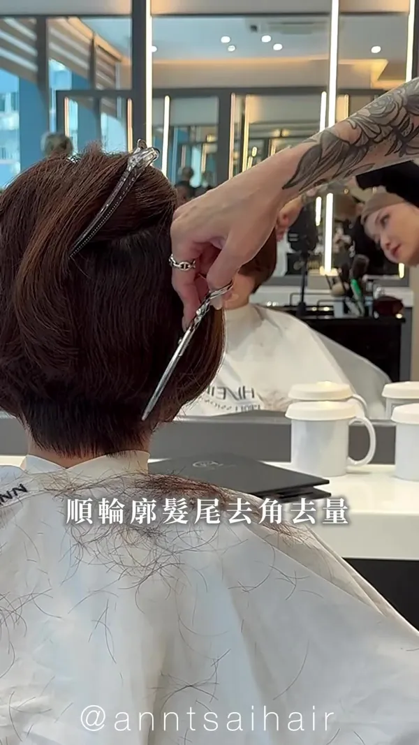 ##anntsaihair ##JapaneseStyleShortHair ##TsimShaTsuiHairstylist 髮型美甲作品