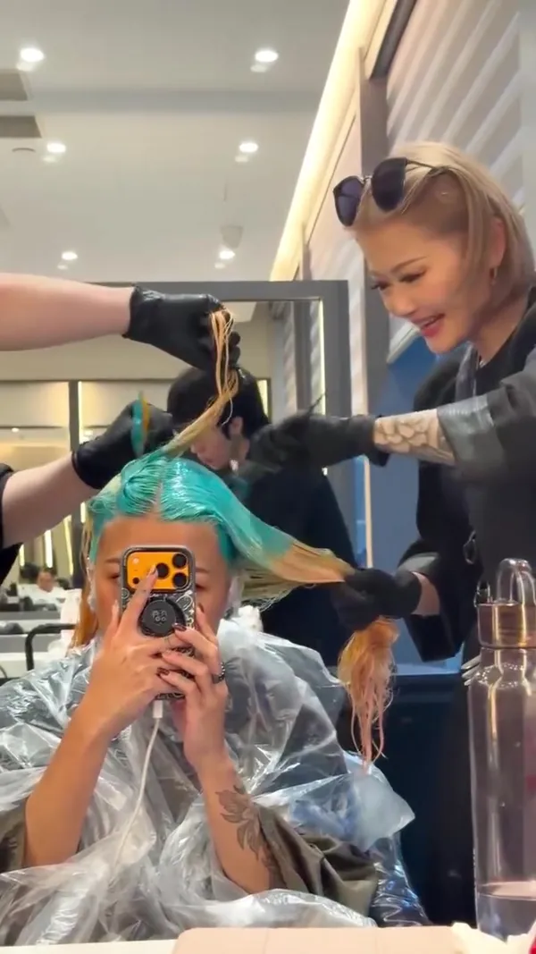 anntsaihair ##anntsaihair ##SpecialHairColor ##TsimShaTsuiHairstylist hair & nail work