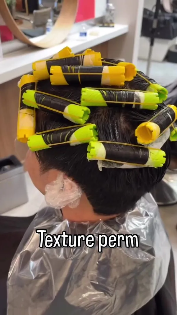 ##MensHair ##MensCut ##MenPerm 髮型美甲作品