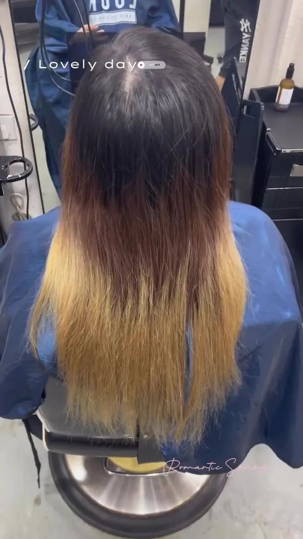 ##MirrorGlossTreatment ##WinHairStylist ##TaiPoSalon 髮型美甲作品