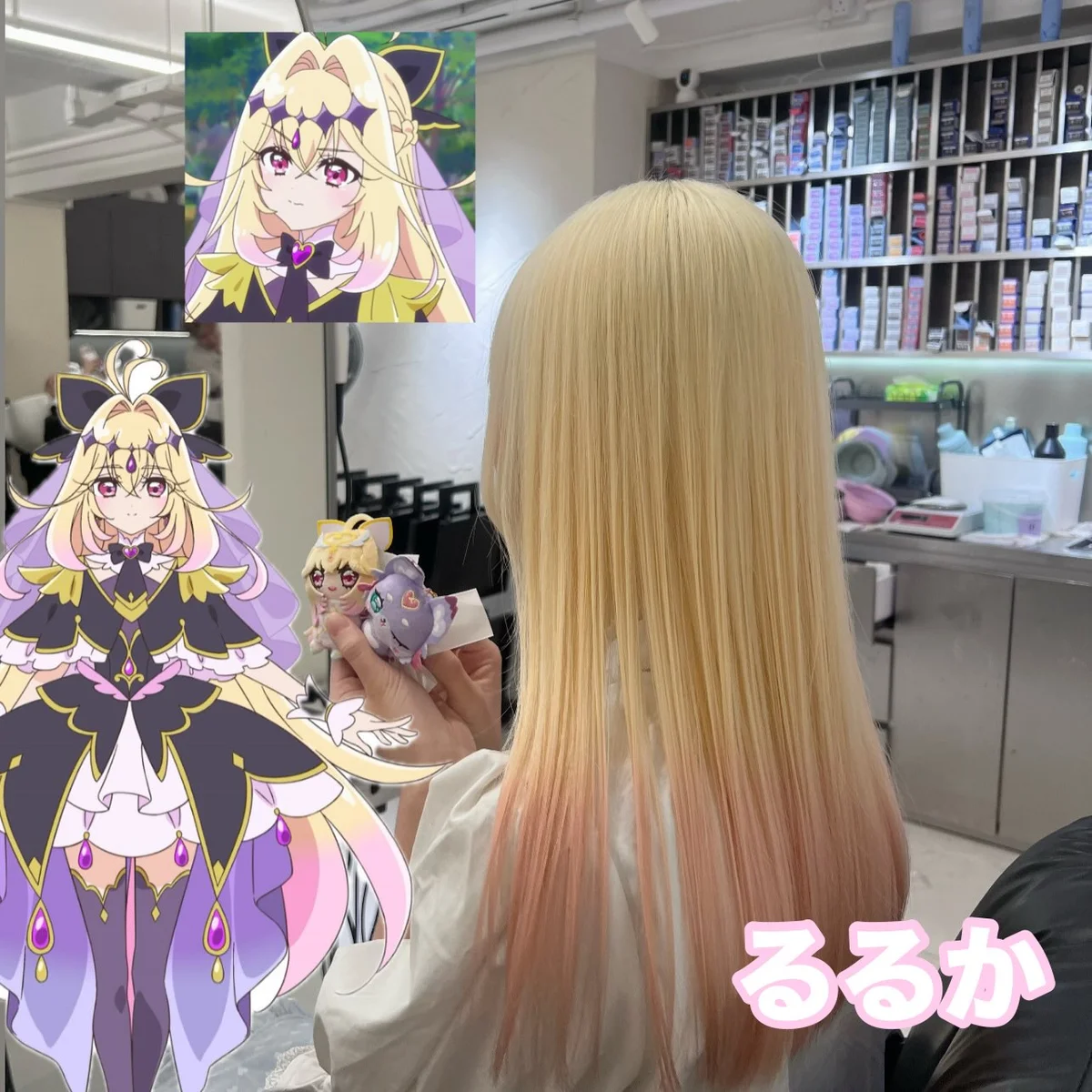 lu_hairrrstylist ##JapaneseBleach ##HongKongHairColor ##PreCure 髮型美甲作品 (1)
