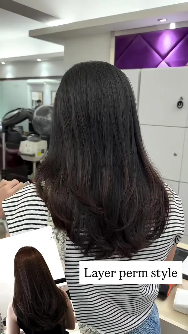 ##FaceSlimmingBangs ##Perm ##Bangs 髮型美甲作品